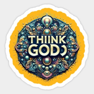 Think God Sticker